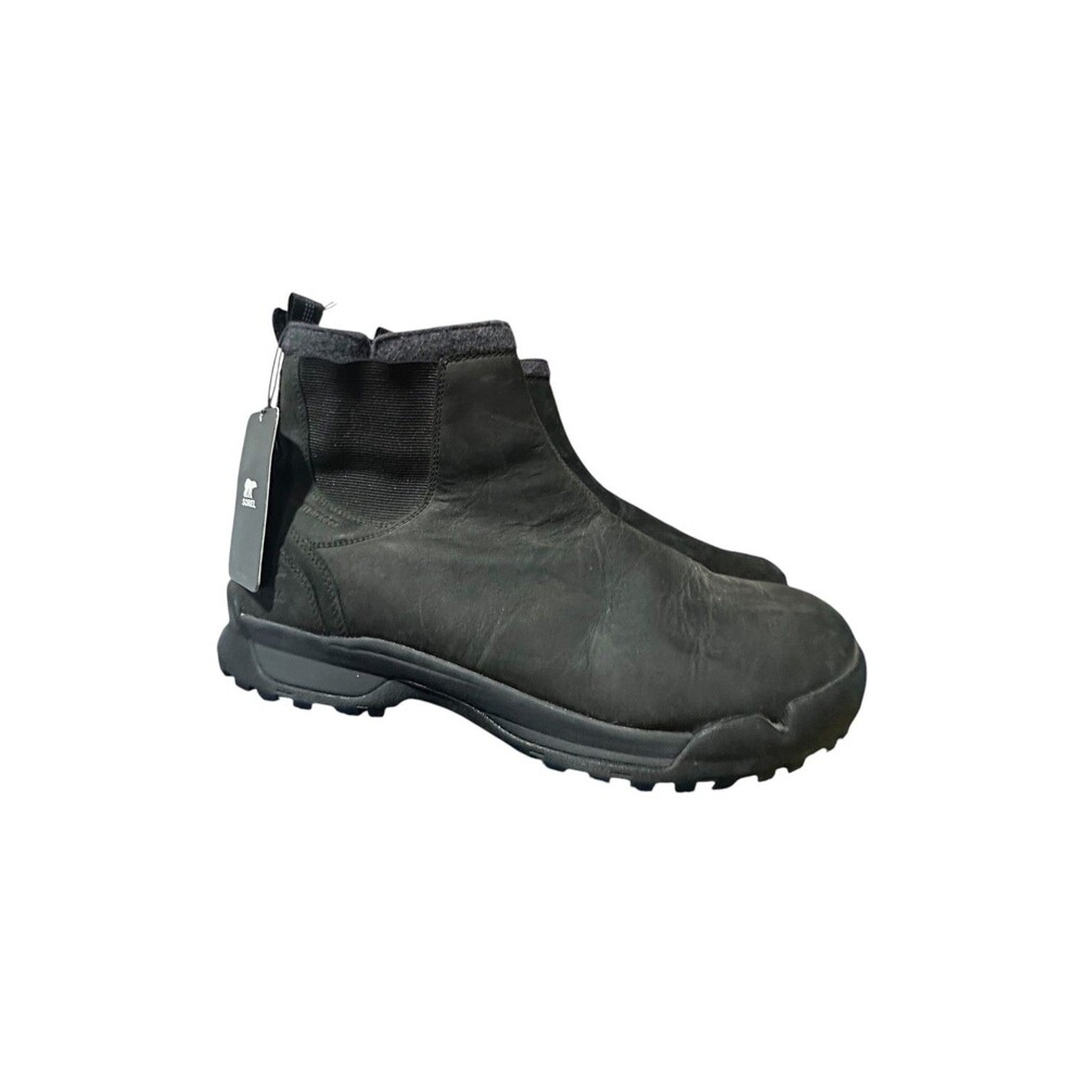 Sorel Paxson Waterproof Chukka Boots Mens Size 13 Black Leather New With Tag WP